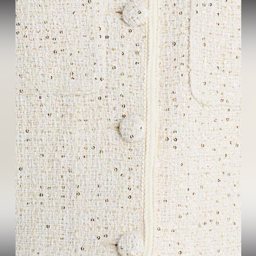 Sequined Boxy Jacket NWT | AQUA - Picture 8 of 9